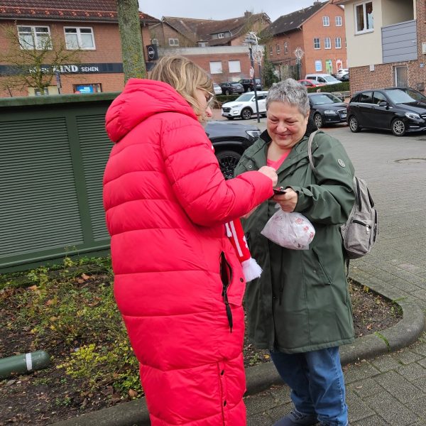 Frauke im Gespräch